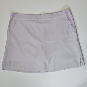 Lady Hagen Golf Skirt Womens Size 14‎ Purple Seersucker Tennis Pickleball Preppy